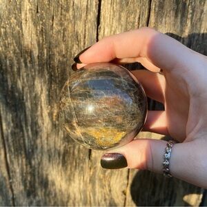☁️ black moonstone crystal sphere
